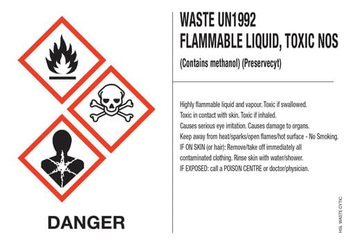 Waste Cytic Label 63 Sheets 8 Per Sheet
