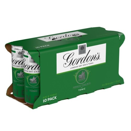 Gordon's Gin & Tonic 10x250ml