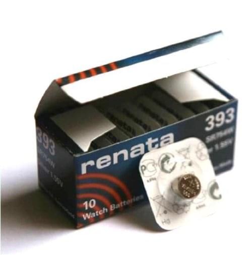 Renata 393 Swiss Made Lithium Coin Cell Battery SR754W Pack 10