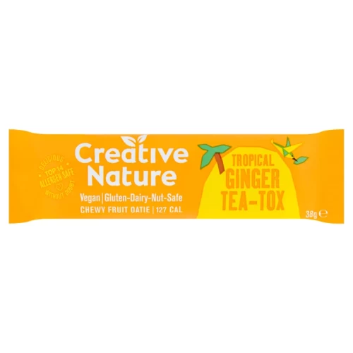 Creative Nature Ginger Teatox Raw Superfood Flapjack 20 x 38g