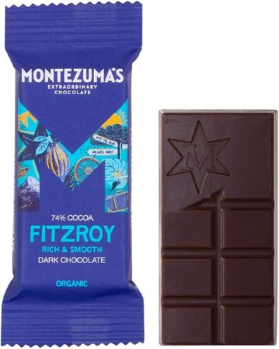 MONTEZUMAS - FTZROY - ORGANIC 74% DARK CHOCOLATE - 26X25G