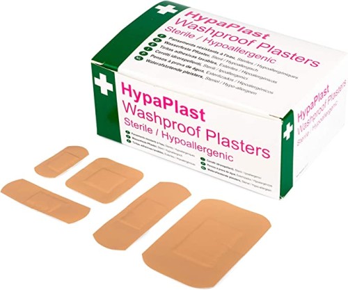 Safety First Aid Group HypaPlast Fabric Plasters, Assorted (100) Sterile Hypoallergenic