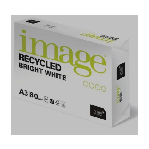 Image 100% Recycled Paper A3 80 Bright White 500s