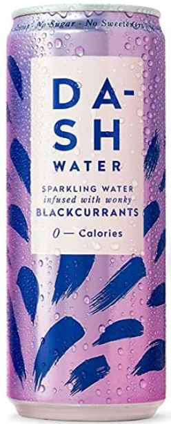 Dash Water Blackcurrant - 12 x Flavoured Sparkling Spring Water