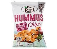 Eat Real Hummus Chips; Tomato & Basil 24x25g
