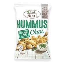 Eat Real Impulse Hummus Sour Cream & Chive Chips 24 x 25g