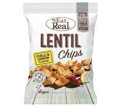 Eat Real Lentil Chips Chilli and Lemon 24 x 25g