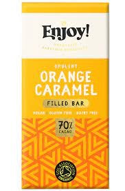 Enjoy - 70g Filled Bar - Orange Caramel 12 x 70g