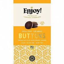 Enjoy - 96g Filled Buttons - Orange Caramel 6 x 96g