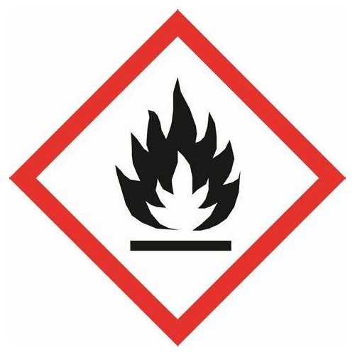 Flammable Label 50 x 50 - Pack 200