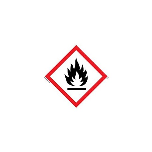 Flammable - CLP Symbol Sign, Vinyl, 100 mm x 100