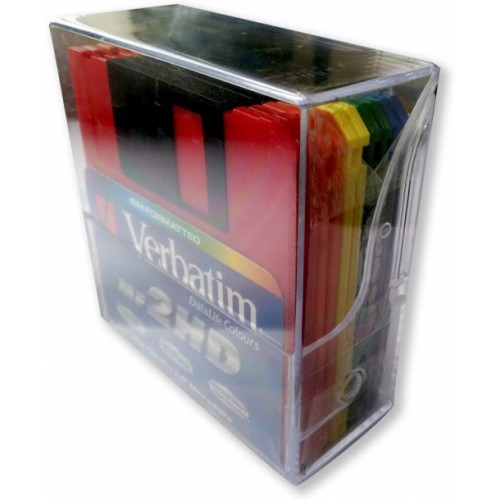 Verbatim 45215 3.5in Ds/hd Colour Floppy Discs Pack 10