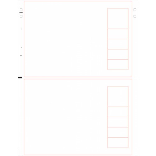 A5 Kiss Cut Label 5 Integrated