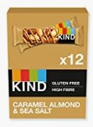 KIND Bars, Healthy Gluten Free & Low Calorie Snack Bars, Caramel Almond & Sea Salt, 12 Bars, (Packaging May Vary)
