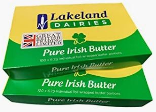 Lakeland Irish Salted Butter 2 x 100 Individual Foil Wrapped Portions from GREAT BRITISH TRADING LIMITED
