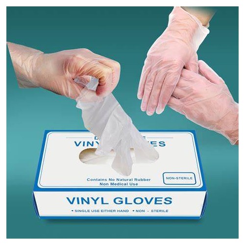 Large Vinyl Gloves Box of 1000