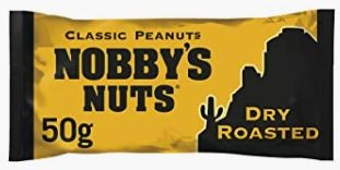 Nobby's Nuts Classic Dry Roasted Peanuts, 50 g (Case of 24)