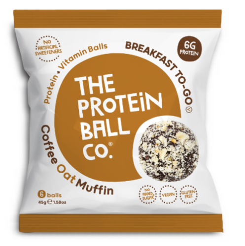 The Protein Ball Co Protein Balls - Coffee Oat Muffin (10x45g)