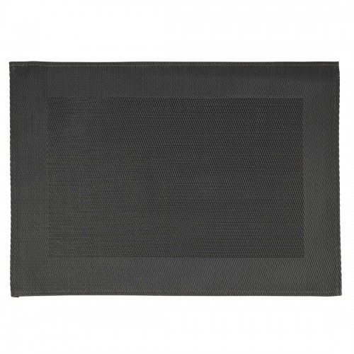 Placemat Fine Band Frame Black (Pack of 6)