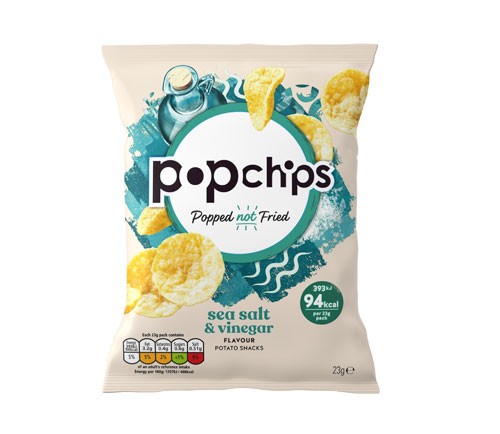 POPCHIPS SALT & VINEGAR - GRAB BAGS (24 X 23G)