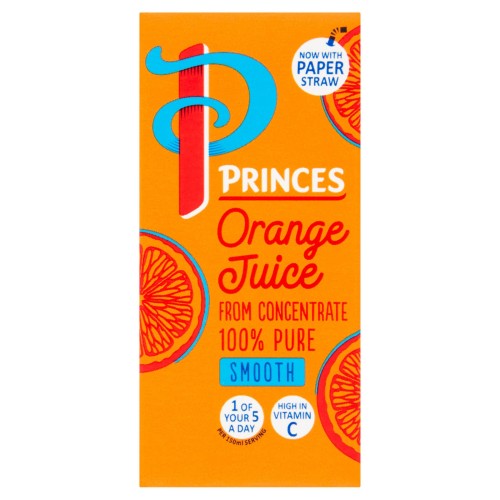 Princes Orange fruit juice 24x 200ml