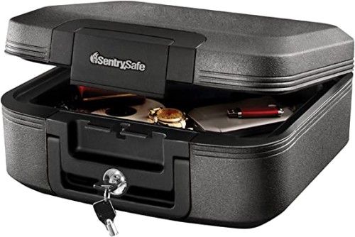 Sentry Safe Fire-Safe Waterproof Document and Media Chest, Captured Insulation, Black, 32.5cm SENCFW20201