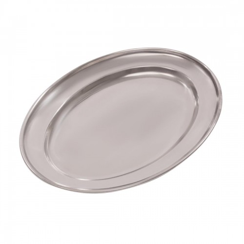Stainless Steel Oval Serving Tray