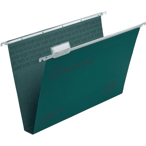 Rexel Crystalfile Classic (Foolscap) Manilla Suspension File (Green) - 1 x Pack of 50 Suspension Files