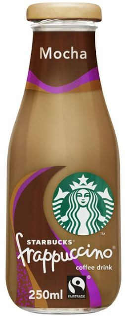 Starbucks Fairtrade Frappuccino Coffee Drink Mocha 250ml (Pack of 8 x 250ml)
