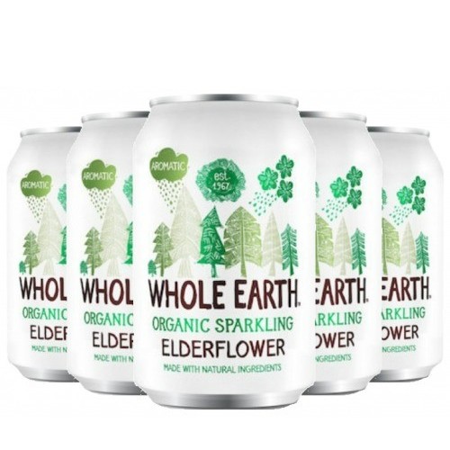 Whole Earth Organic Lightly Sparkling Elderflower Drink 330ml x24