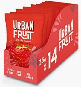 Urban Fruit Gently Baked Strawberries, 14 x 35g