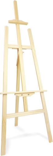 Wooden Easel for Painting Ideal for Canvas Stand Oil Painting, Acrylic or Picture Display (145cm)
