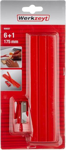 Carpenter's Pencil Set - Clear (7-Piece)