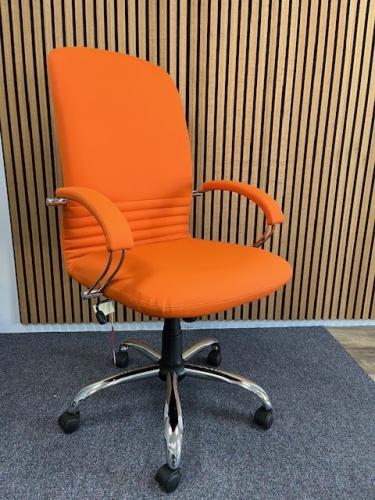 Mirage Orange Faux Leather Managers Chair