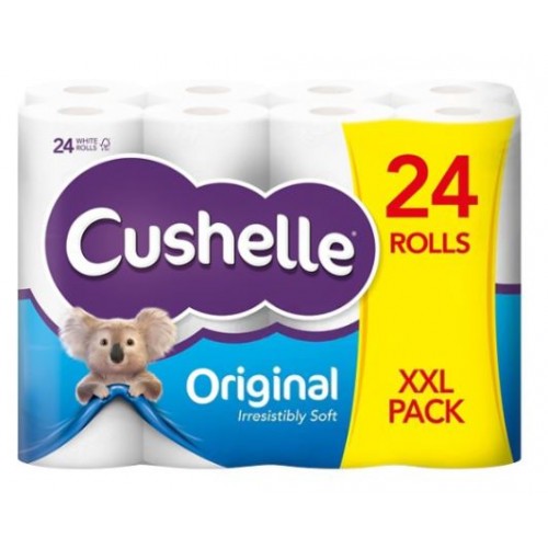 Cushelle Toilet Rolls Original 2 Ply 24 Rolls of 180 Sheets