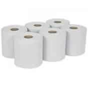 Centrefeed White Roll 2 ply Pk6