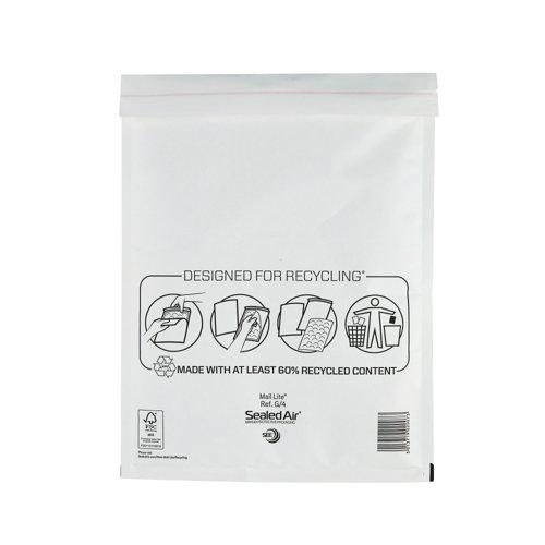 Mail Lite Size G/4 Bubble Bags Pk 50