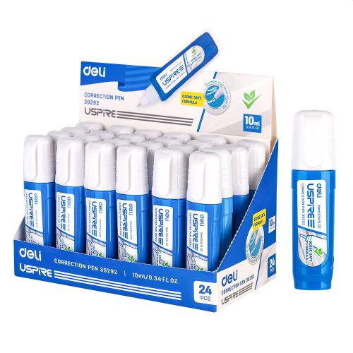 Deli Micro Correct Pen Steel Tip 10ml Pk24
