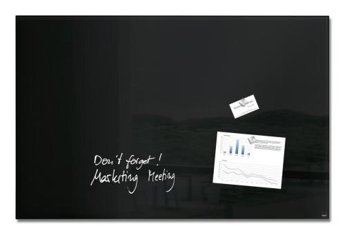 Artverum Glass whiteboard 100x65cm Black