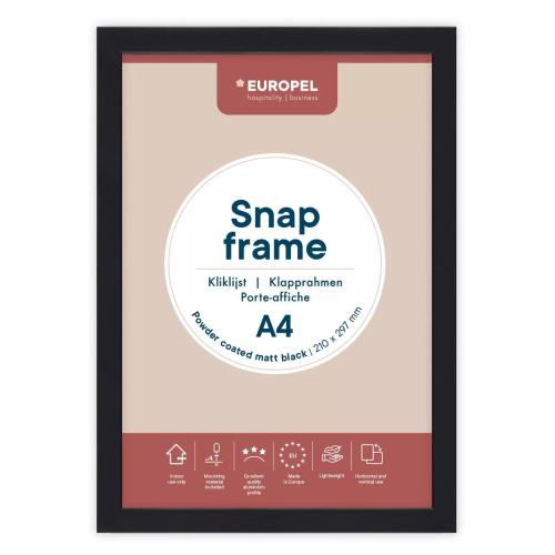 Snap Frame Standard 25mm Au A4 Black