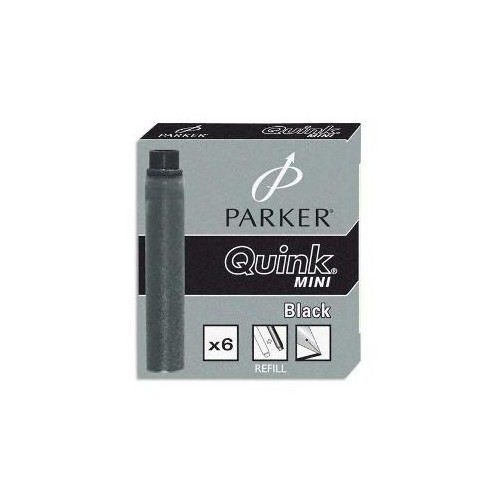 Quink Ink Mini Cartridges Blk Bx6