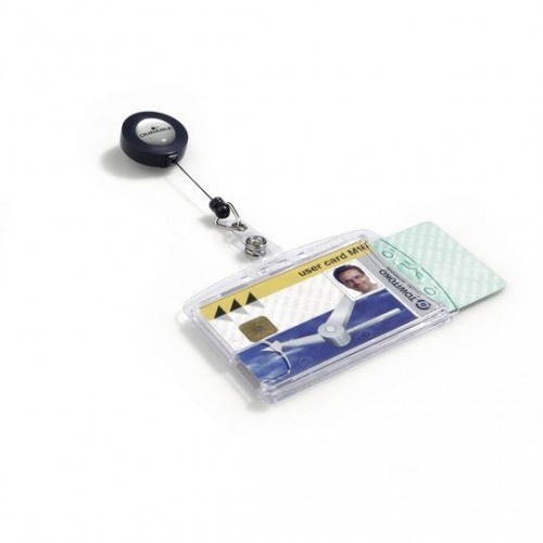 Dual Sec Pass Holder With Reel Bx10