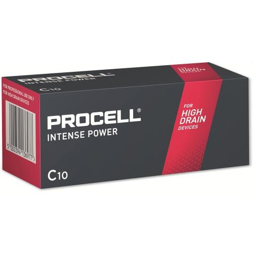 Duracell Procell Intense Battery C Alkaline, 1.5v Bx10