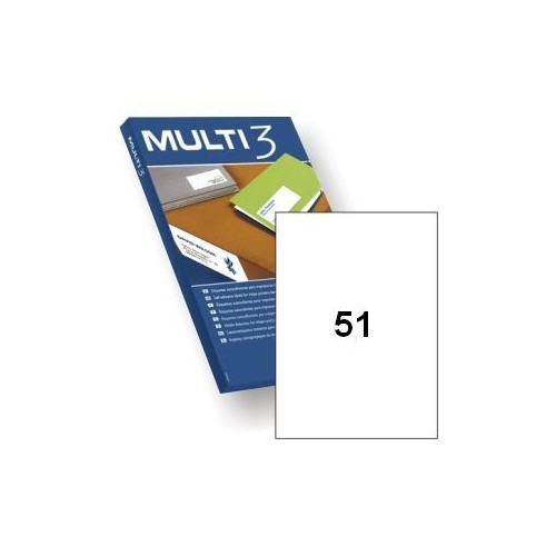 Multi3 Laser/Inkjet Labs 51up Bx100