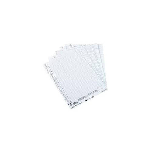 Crystalfile Tab Inserts white