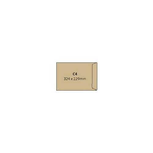 Envelopes C4 Man Gummed Pk25