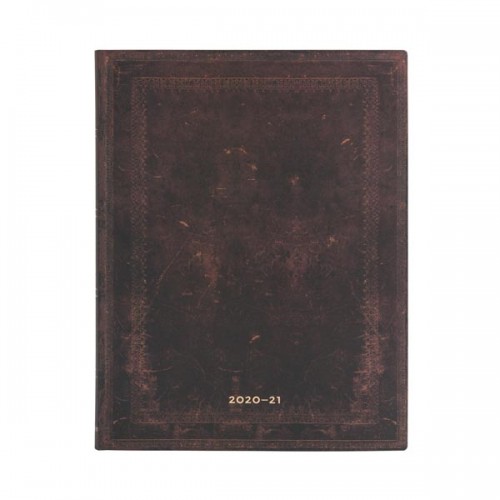 Black Moroccan Bold Flexi 18 Mth Diary Jul-Dec 21 Ultra