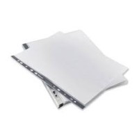A4 Catalogue Pocket PVC 200 Micron Punch Pack of 10