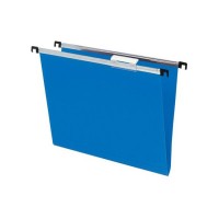 Silver PP Susp File A4 50mm Bu Bx25