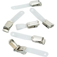 Rexel Laminating Badge Mylar Lapel Clips Pack of 50